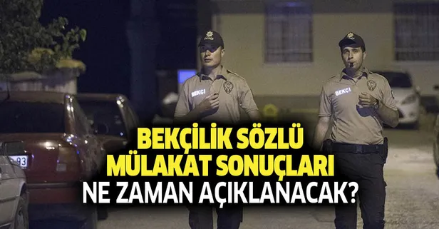 Bekçilik mülakat sonuçlarında son dakika gelişmesi var mı? 2019 bekçilik sözlü mülakat sonuçları açıklandı mı?-1