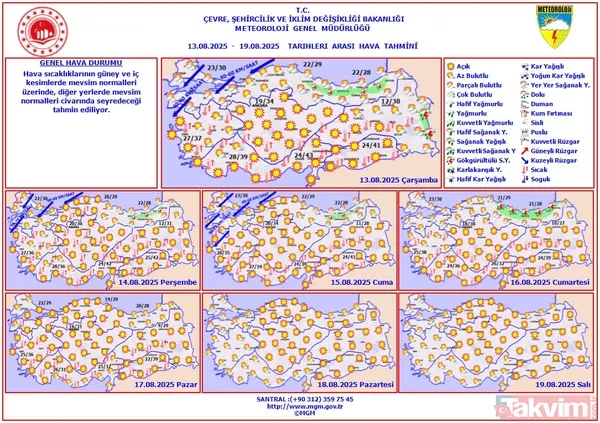 Sıcaklıklar Güney ve İç Kesimlerde Mevsim Üstünde Meteoroloji verilerine göre, güney ve iç bölgelerde sıcaklıklar mevsim normallerinin üzerinde seyredecek....