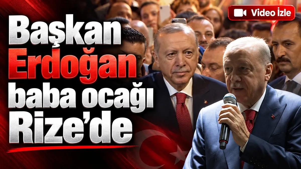 Başkan Erdoğan baba ocağı Rize Güneysu’da vatandaşlara hitap etti