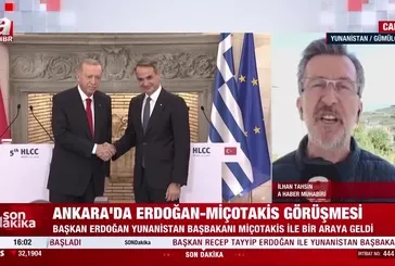 Başkan Erdoğan - Miçotakis görüşmesi başladı