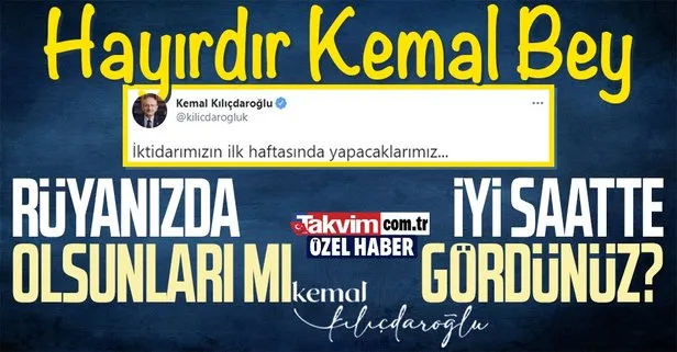 SON DAKİKA: CHP Genel Başkanı Kemal Kılıçdaroğlu sabah saatlerinde iktidara geldiklerinde yapacaklarını paylaştı