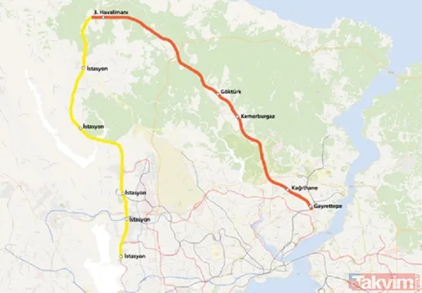 Gayrettepe-İstanbul Havalimanı metro güzergahları nelerdir? Hangi duraklardan geçiyor? İşte M11 durakları - 7