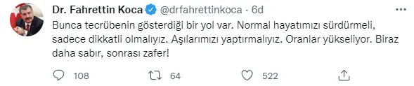 Son dakika: Sağlık Bakanı Fahrettin Koca'dan flaş aşı çağrısı!-1