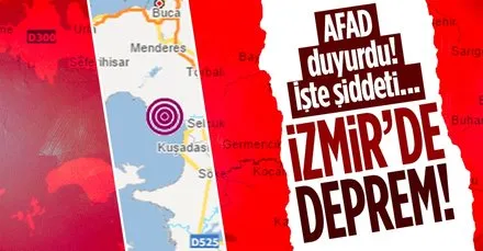 İzmir’de deprem! AFAD merkez üssünü açıkladı