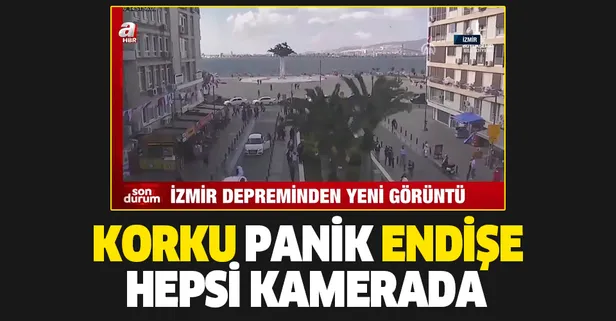 İzmir'i vuran 6,6 büyüklüğündeki depreme ait yeni görüntüler