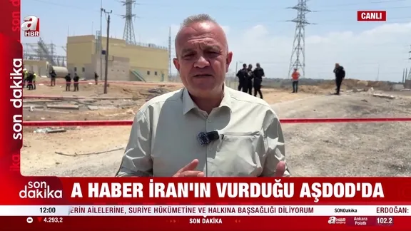 İran Aşdod'u vurdu! A Haber olay yerinde!