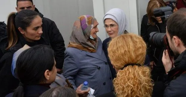 Emine Erdoğan Gaziantep’te depremzedelerle bir araya geldi