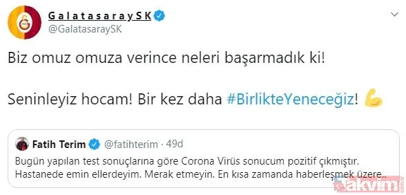 Corona virüse yakalanan Fatih Terim'e destek mesajları: Nefesim daralıyor - 3