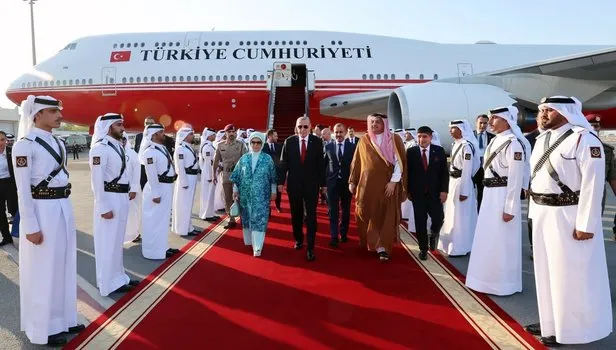 Başkan Erdoğan Körfez turunun ikinci durağı Katar'da
