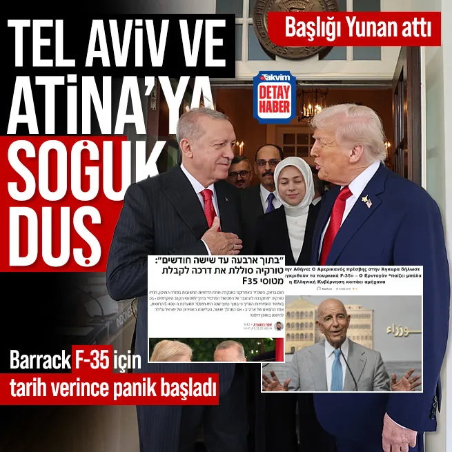 Tel Aviv ve Atina’ya soğuk duş! Barrack’ın F-35 açıklamasından sonra başlığı Yunan attı