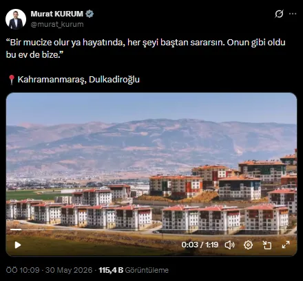 1780132344513.png Bakan Kurum, depremzede çiftin yeni ev sevincini paylaştı-4