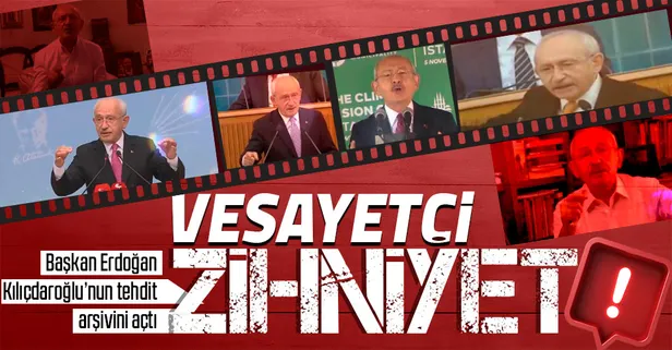 Başkan Erdoğan Kılıçdaroğlu'nun tehdit arşivini açtı: Milletimizi bu vesayetçi zihniyetin insafına bırakmayacağız