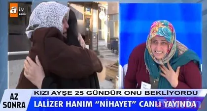 Müge Anlı’da beklenen kavuşma! Kızına küsüp evi terk eden 70 yaşındaki Lalizer Özdemir canlı yayında!