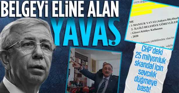 CHP'de 25 milyonluk 'Togo' krizi! Savcılık Mansur Yavaş'ı soruşturmak için bakanlıktan izin istedi! İşte o belge