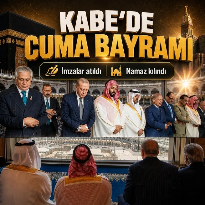 Mekke Anlaşması sonrası liderler Kabe’de cuma namazı kıldı