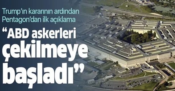 Pentagon: Belirli bölgedeki unsurlarımızı çektik