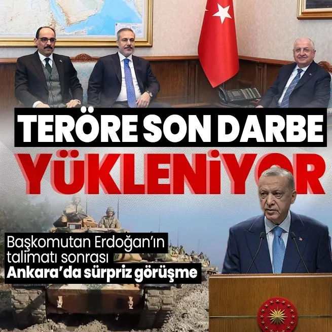 Ankarada güvenlik toplantısı: Milli Savunma Bakanı Yaşar Güler, Dışişleri Bakanı Hakan Fidan ve MİT Başkanı İbrahim Kalın ile bir araya geldi