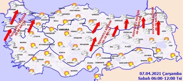HAVA DURUMU | Meteorolojiden İstanbul ve birçok il için sağanak uyarısı | 7 Nisan hava nasıl olacak?-2