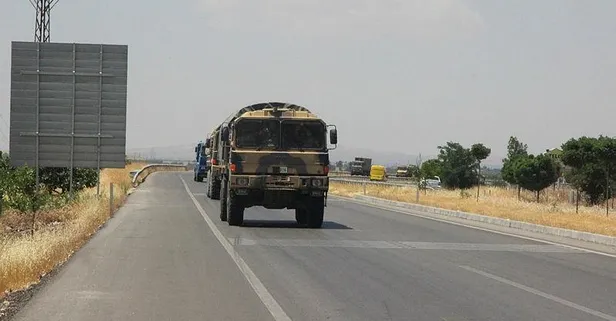 Son dakika: Suriye sınırına askeri sevkiyat