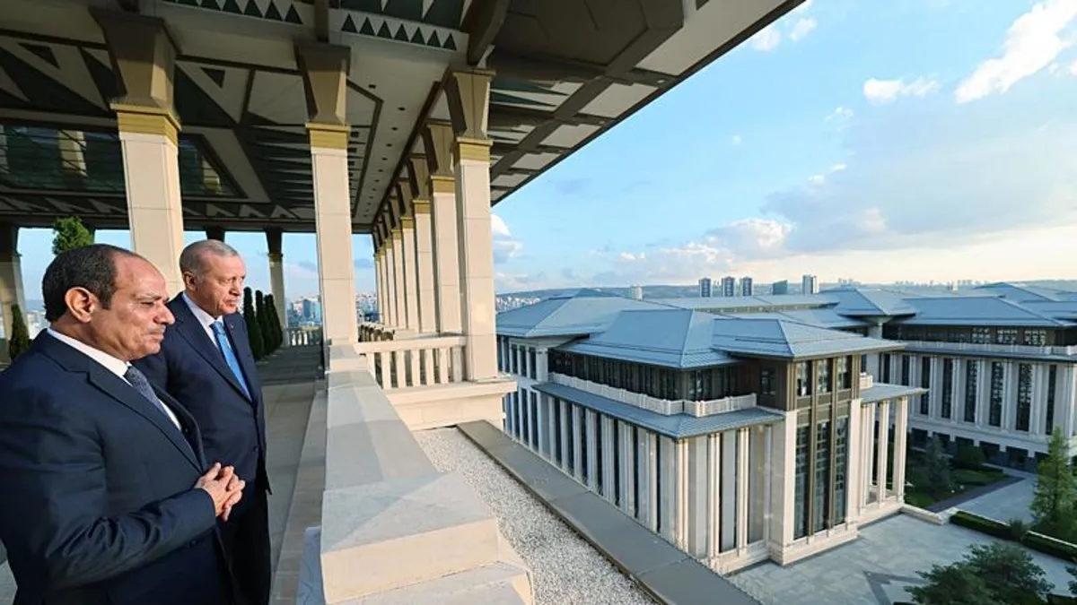 Başkan Erdoğan Mısır Cumhurbaşkanı Abdülfettah es-Sisi'yi uğurladı