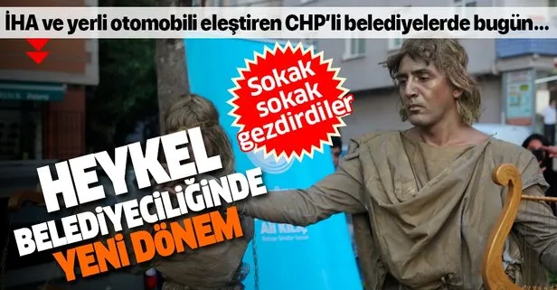 Heykel belediyeciliğinde yeni dönem: CHP’li Maltepe Belediyesi’nden canlı heykel çalışması