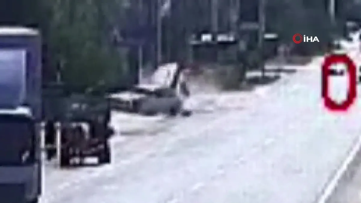 Kırklareli'ndeki feci kaza kamerada: 2 ölü!
