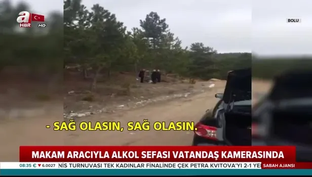CHP'li başkanın makam aracıyla alkol sefası