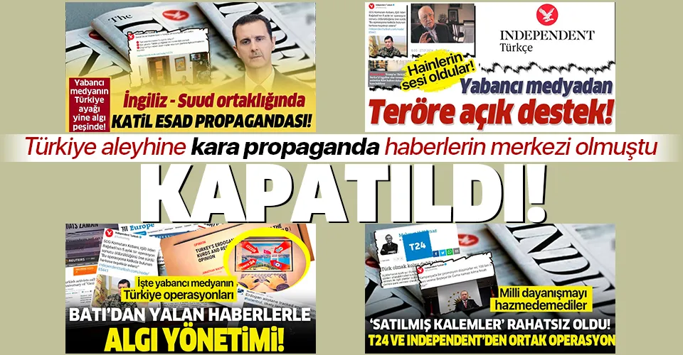 Türkiye aleyhine operasyon haberlere imza atan Independent Türkçe BTK kararıyla kapatıldı
