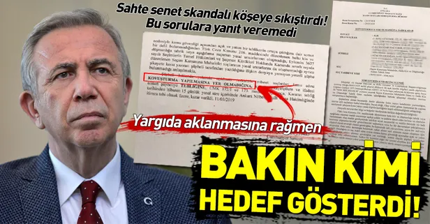 Sahte senet skandalına imza atan Mansur Yavaş yargıda aklanan Hüseyin Erdoğan'ı hedef gösterdi!