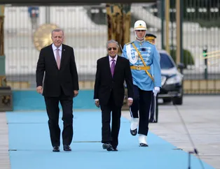 Başkan Erdoğan, Malezya Başbakanı Mahathir Muhammed'i Ankara'da karşıladı