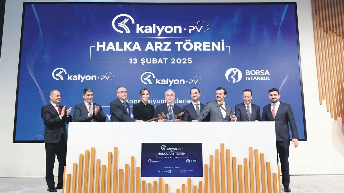 Kalyon PV hisseleri Borsa İstanbul’da işlem görmeye başladı!
