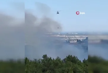 Antalya Aksu'da orman yangını!