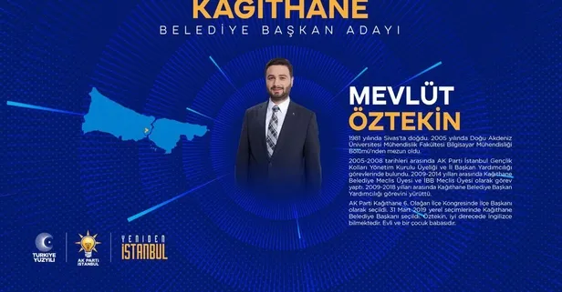 Mevlüt Öztekin kimdir, kaç yaşında, nereli? İstanbul Kağıthane Belediyesi AK Parti MHP, CHP ve İYİ Parti başkan adayları kim oldu?