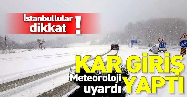 Kar yağışı Trakya’ya giriş yaptı! Meteoroloji’den son dakika uyarısı geldi! İstanbul’da kar yağacak mı?
