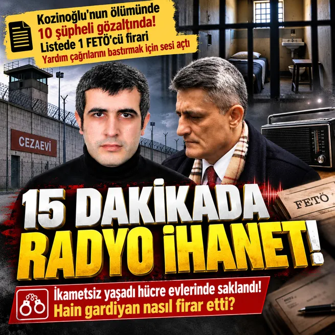 Kaşif Kozinoğlunun şüpheli ölümünde 10 kişi gözaltına alındı! Kamera kayıtlarında FETÖcü gardiyanın radyo oyunu ortaya çıktı