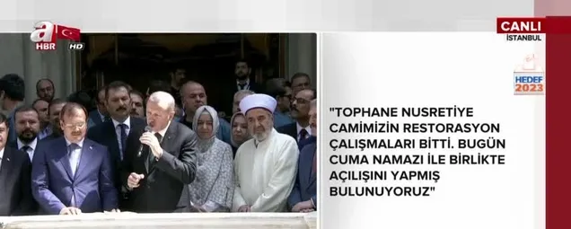 Cumhurbaşkanı Erdoğan Nusretiye Camii açılış töreninde konuştu