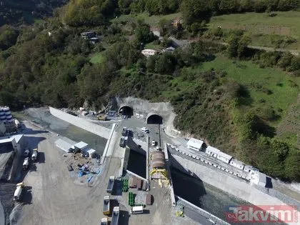 Yeni Zigana Tüneli Projesi inşaatında yüzde 91 kazı destekleme seviyesine gelindi