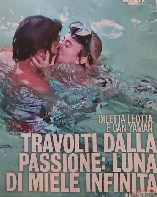 Can Yaman aşka geldi! Sevgilisi Diletta Leotta ile dudak dudağa yakalandı o kareler sosyal medyaya bomba gibi düştü - 11