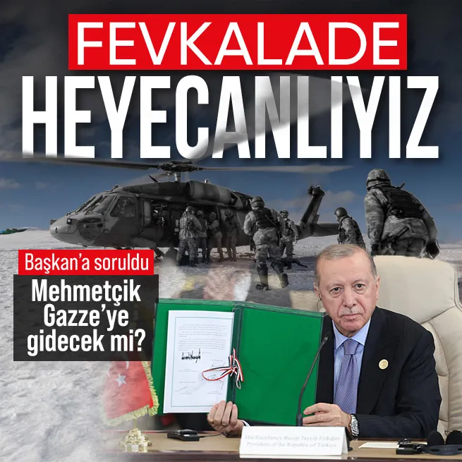 Mehmetçik Gazzeye gidecek mi? Başkan Erdoğandan flaş açıklama