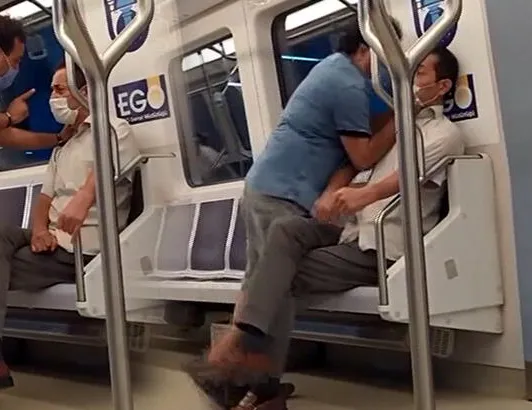 Ankara Metrosu’nda akılalmaz olay! Sosyal medyada polemik konusu oldu