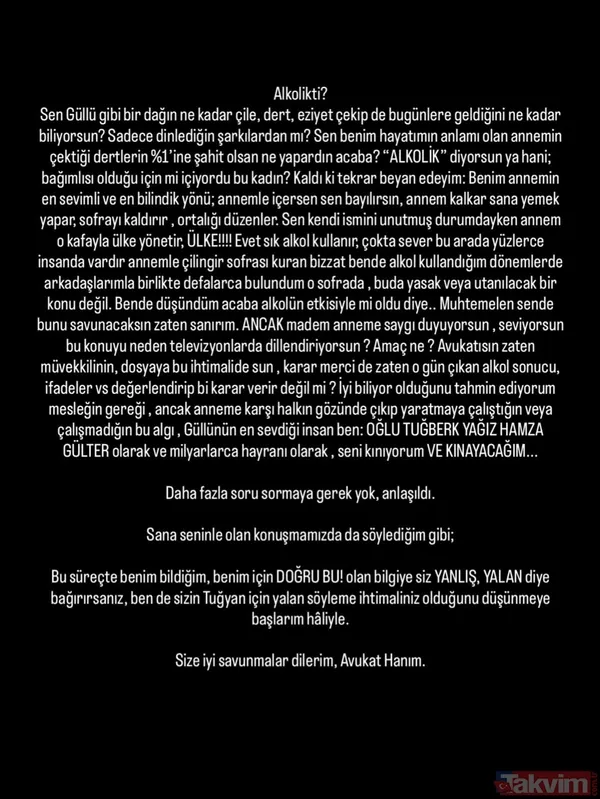 Güllü'nün oğlu Tuğberk Gülter’den Tuğyan’ın avukatına zehir zemberek sözler: Sana bunları söyleten kim? - 15