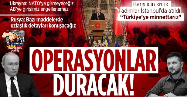 Dünyanın gözü İstanbul'da! Rusya ve Ukrayna arasında barışa yeşil ışık: Bazı maddelerde uzlaştık