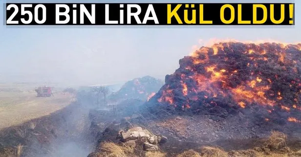 Gaziantep’te çıkan yangın sonrası 250 bin lira kül oldu
