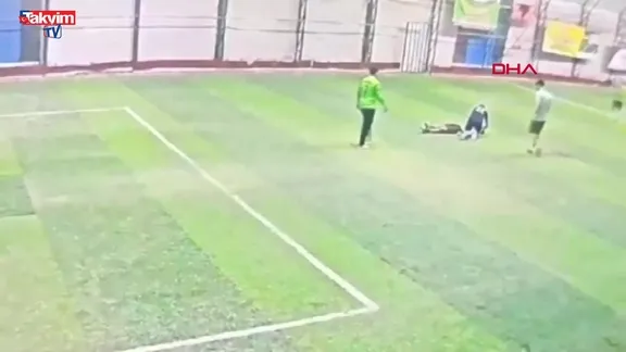 Halı sahada ölüm kamerada!