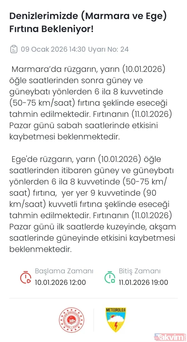 Meteoroloji’den 27 ile sarı kod uyarısı: Hafta sonu kar yağacak mı? Sert fırtına ve sağanak o bölgede etkili olacak - 8