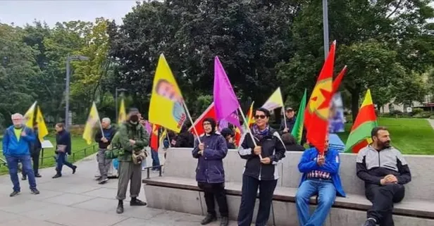 İsveç'te PKK/YPG yandaşları Pençe-Kılıç Operasyonu'nu protesto etti