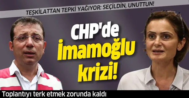 CHP'de Ekrem İmamoğlu krizi! Toplantıyı terk etmek zorunda kaldı