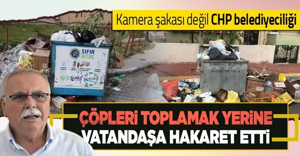 CHP’li Çanakkale Belediyesi çöpleri toplamak yerine vatandaşları medeniyetsizlikle suçladı