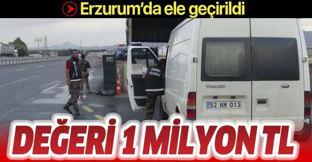 Erzurum’da 1 milyon lira değerinde 61,5 kilo eroin ele geçirildi