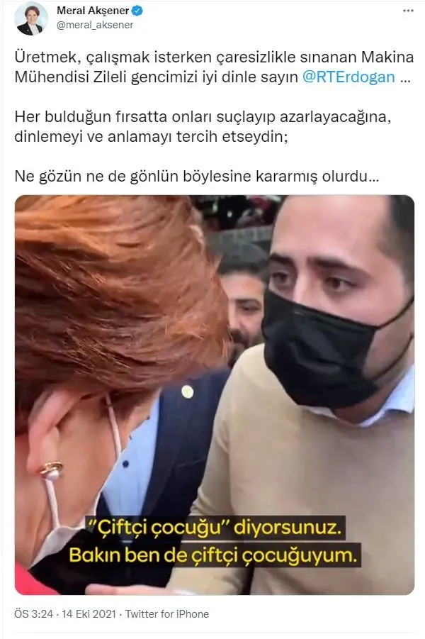 Meral Akşener’in yeni tiyatrosu! ’’Çiftçi çocuğu’’ dediği kişi İYİ Partili Orhan Senemoğlu’nun oğlu Göktuğ Senemoğlu çıktı